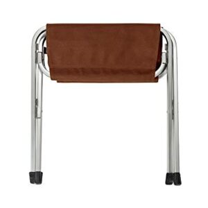 Snow Peak Fireside Ottoman - Fire-Resistant Fabric and Collapsible - Brown, L 19.5" 20" H 12.5"