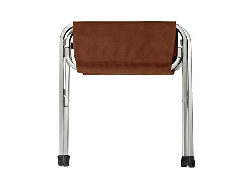 Snow Peak Fireside Ottoman - Fire-Resistant Fabric and Collapsible - Brown, L 19.5" 20" H 12.5"