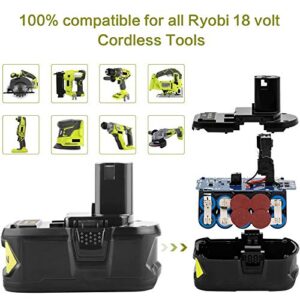 RB18L50 18V 6000mAh Lithium Battery Replacement for All Ryobi 18V Power Tools BPL-1815 BPL-1820G BPL1820 BPL18151 P102 P103 P105 P106 P107 P108 ABP1801 ABP1803 BCP1817/2SM BPP-1813 BPP-1817 (2 Packs)