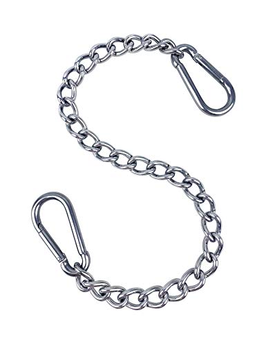 Hanging Chair Chain with Two Carabiners, Stainless Steel Hanging Kits for Hammocks Punching Bags Heavy Duty 400LB Capacity Indoor Outdoor