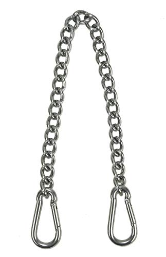 Hanging Chair Chain with Two Carabiners, Stainless Steel Hanging Kits for Hammocks Punching Bags Heavy Duty 400LB Capacity Indoor Outdoor