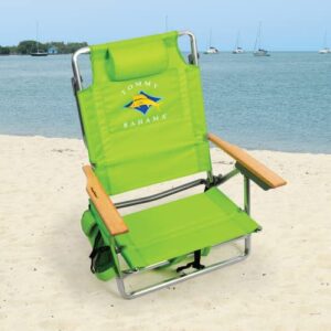 Tommy Bahama Beach 5 Position Backpack Chair (2 Pack), Green