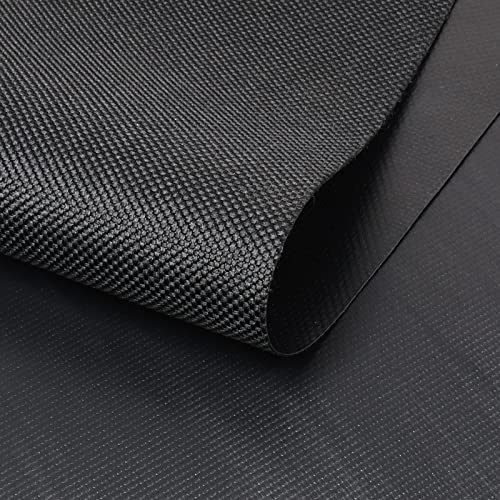 1800D Waterproof Canvas Heavy Duty Fabric - 60×36" Marine Awning Fabric(PVC Coated) Cordura Water-Resistant Material for Outdoor/Indoor Sunbrella Cushion Tent Anti-UV Reduce Glare/Black