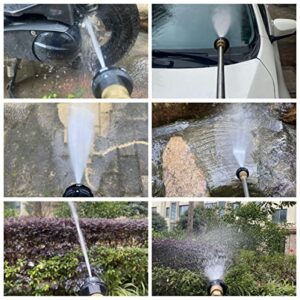 Meteor Blast Pressure Washer Spray Nozzle, 6-in-1 Quick Change over and Adjustable, 1/4in Plug Connect Tips MAX 4000PSI for Pressure Washer