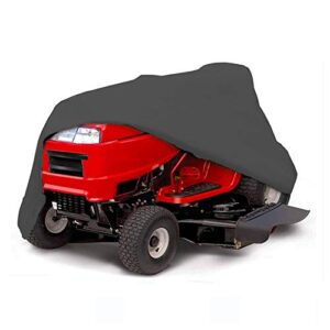 STARTWO Lawn Mower Cover, Tractor Cover Fits Decks up to 54", Heavy Duty Waterproof Riding Lawn Mower Cover with Drawstring and Storage Bag, All Weather Protection, Rip Resistant Fade Resistant,Gray