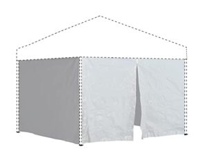 quik shade 10′ x 10′ instant canopy wall panel accessory set for we100/c100/sx100 canopies with zipper entry, white