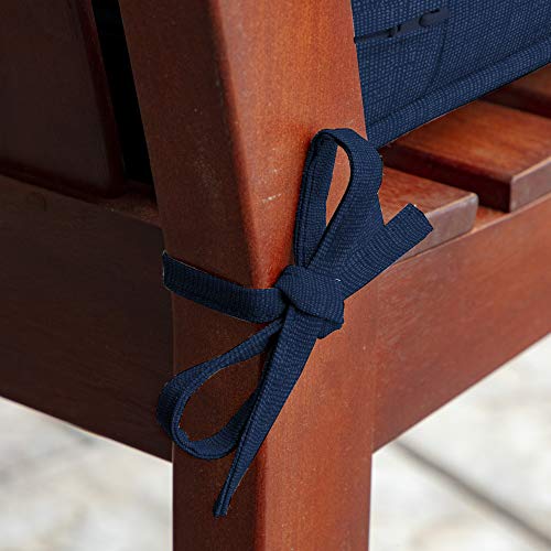 Arden Selections ProFoam Essentials Outdoor Bench Cushion 18 x 46, Sapphire Blue Leala