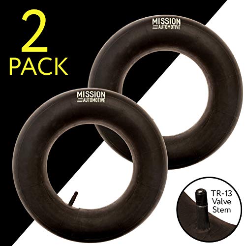 Premium Replacement Tire Inner Tubes with TR-13 Valve Stem - 2 Pack - 15x6.00-6"- Great for Riding Mowers, Lawn Mowers, Go Karts, and Golf Carts - Utility Tools - Mission Automotive