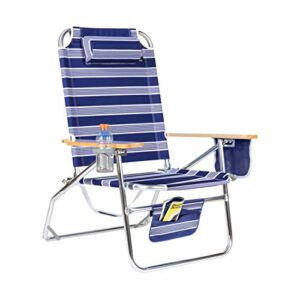 big jumbo 500 lbs xl aluminum heavy duty beach chair for big & tall – 4 reclining positions