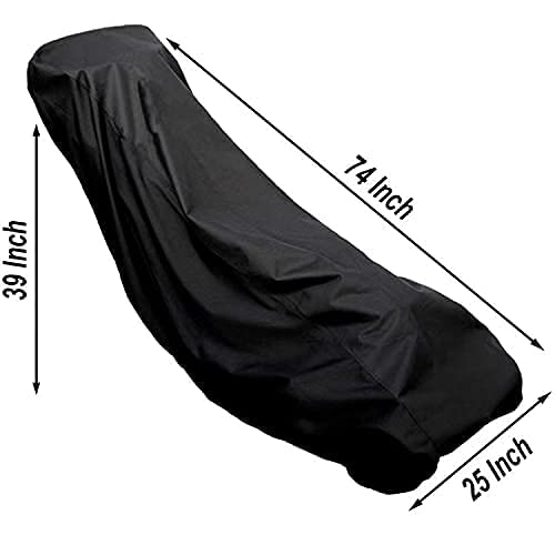 Lawn Mower Cover, Lawn mower Covers,rain cover lawn mower,420D Premium Oxford Push Mower Cover, Outdoor Sun Snow Uv Rain Dust Protection, Universal Fit (74 x 25 x 39 inch)