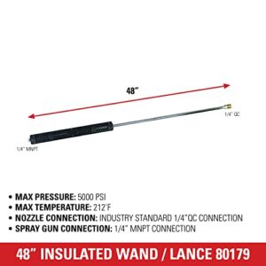 Simpson Cleaning 80179 Universal 48-Inch Insulated Pressure Washer Wand for Hot and Cold Water use up to 5000 PSI
