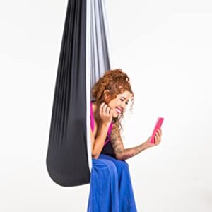 R&B Premium Sensory Swing for Adults & Kids w/ Special Needs - ADHD Autism Aspergers Integration & Processing Disorder - Calming Effect Therapy Hammock Chair - Indoor & Outdoor - Hardware Included