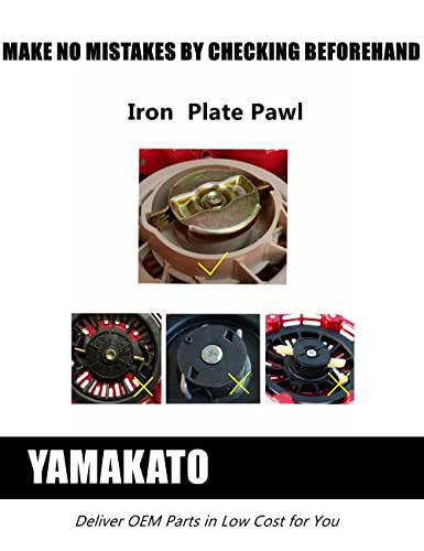 YAMAKATO Predator 212 Ct200u Pull Start Assembly w/Pull Cord for Honda Clones Recoil Starter Generator Coleman Champion 159cc 196cc 212cc 224cc Engine OEM Black