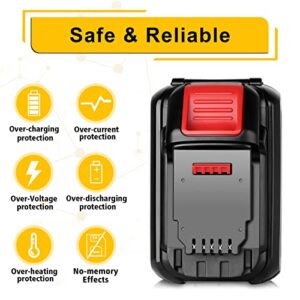 DSANKE DCB612 12.0Ah 20V/60V/120V MAX Lithium Replacement Battery for DeWalt DCB606 DCB612 DCB606-2 DCB609 DCB609-2 DCB204 DCB205 DCB206 20V/60V/120V MAX Cordless Power Tools