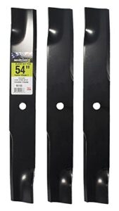 maxpower 561133b 3 blade set for 54 in. cut hustler mowers replaces oem #’s 601124 and 797696, pack of 3