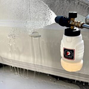 Tool Daily Foam Cannon, 1/4 Inch Quick Connect, Power Washer Foam Cannon with 5 Pressure Washer Nozzles,1 Liter