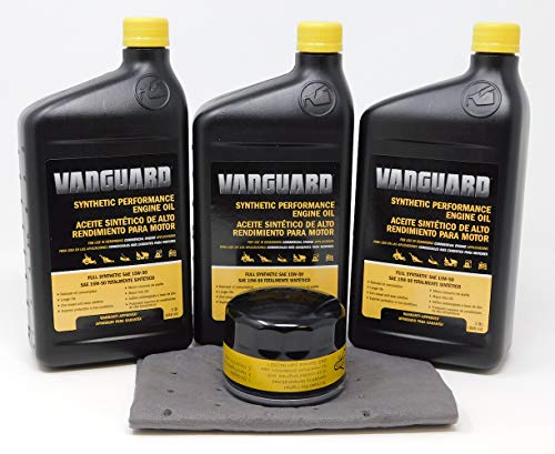 Briggs & Stratton 15W-50 (3 Quarts) Full Synthetic Vanguard Engine Oil Change Kit