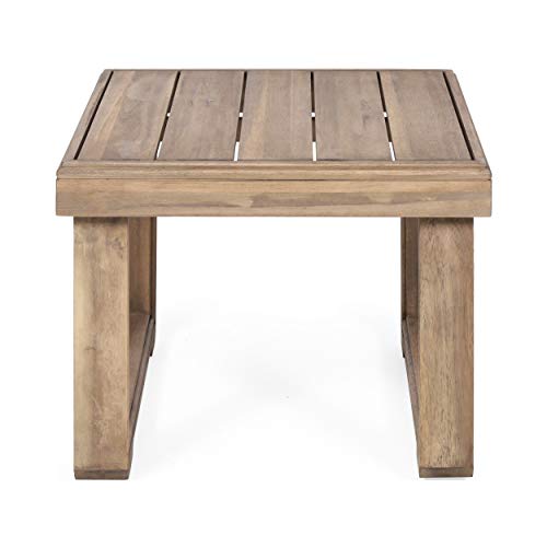 Christopher Knight Home Nicholas Outdoor Acacia Wood Side Table, Brown