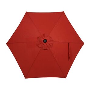 Sunnydaze 7.5 Foot Outdoor Patio Umbrella with Tilt & Crank, Aluminum, Burnt Orange