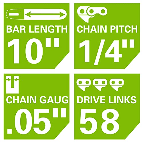 Greenworks 10-inch Replacement Chain, 2937002