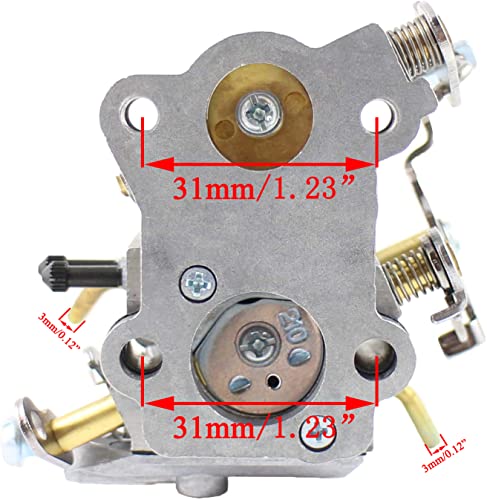 PP4218A Carburetor for Poulan Pro PR4218 PP4218AVX PP4018 PP3516AVX P3416 PP3816 P3314 18’’ 35cc 42cc Chainsaw Craftsman 358.350990 358.341900 358.350830 358350830 Walbro 0402 WTA30