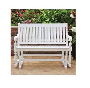 member’s mark painted wood glider bench (white)