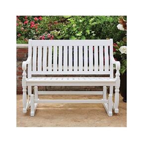 Member's Mark Painted Wood Glider Bench (White)