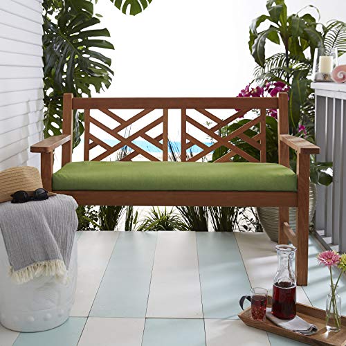 Mozaic Home Sunbrella Bristol Bench Cushion, 48 in x 17 in x 2 in, Spectrum Cilantro