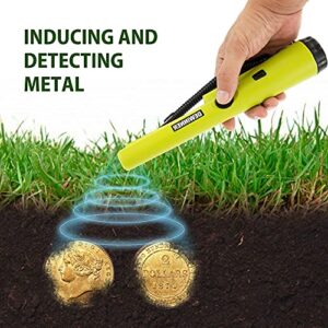 Metal Detector, DEWINNER Water-Proof Search Pin-Pointer, Pinpointing Finder Probe, 360° Search High Accuracy Treasure Bounty Hunting for Adults Junior Kids