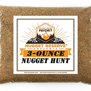 Nugget Reserve '3 Ounce Nugget Hunt' Gold Paydirt Panning Pay Dirt Bag – Gold Prospecting Concentrate