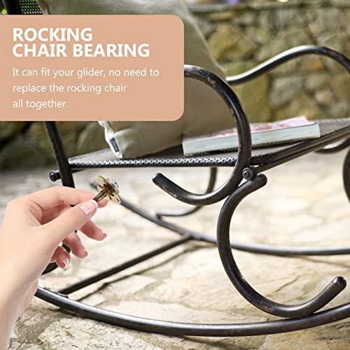 DOITOOL 4pcs Rocking Chair Hardware Rocking Chair Bearing Connecting Pieces Furniture Accessories Furniture Connecting Fittings M8x45mm