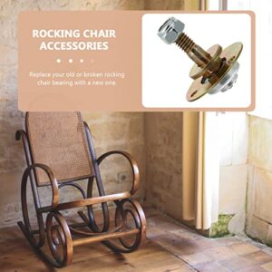 DOITOOL 4pcs Rocking Chair Hardware Rocking Chair Bearing Connecting Pieces Furniture Accessories Furniture Connecting Fittings M8x45mm