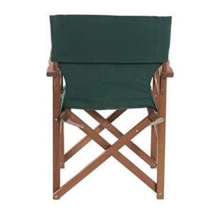 BYER OF MAINE, Pangean Campaign Chair, 20" D x 23.5" W x 36" H, Holds Up to 250 lbs, Hardwood, Perfect for Patio/Deck, Wood Folding Chairs, Patio Chair, Deck Chair, Wood Camp Chair, Green, Single