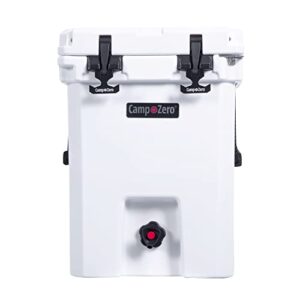 camp-zero 20l drink cooler with 2 molded-in beverage holders