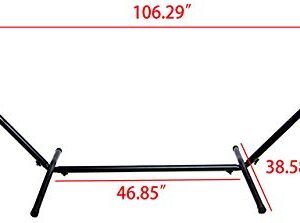 BalanceFrom Double Hammock with Space Saving Steel Stand and Portable Carrying Case, 450-Pound Capacity