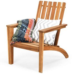happygrill adirondack chair outdoor acacia wood classic adirondack armchair ergonomic lounge chair for poolside balcony yard patio garden