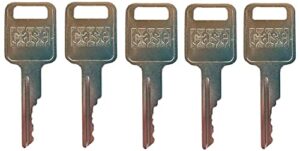 keyman 5 oem style ignition replacement keys with logo made to fit case heavy construction equipment