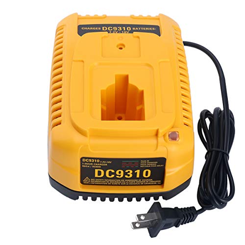 Lasica DC9310 Fast Charger Replacement for Dewalt 18V Battery Charger DC9310 Compatible with DeWalt 7.2V-18V XRP NiCad/NiMh Batteries DW9116 DC9096 DC9098 DC9099 DW9098 DW9099 DW9096 DW9072 DW9061