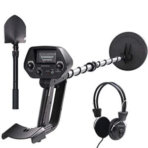 wedigout metal detector md-4030 pro edition hobby explorer waterproof search coil with shovel
