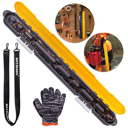 New Upgraded Chainsaw Chain Storage Case, Portable Universal Chainsaw Chain Organizer Box For All Chains Ranging From 4" - 22", No More Tangled Chains