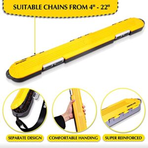 New Upgraded Chainsaw Chain Storage Case, Portable Universal Chainsaw Chain Organizer Box For All Chains Ranging From 4" - 22", No More Tangled Chains