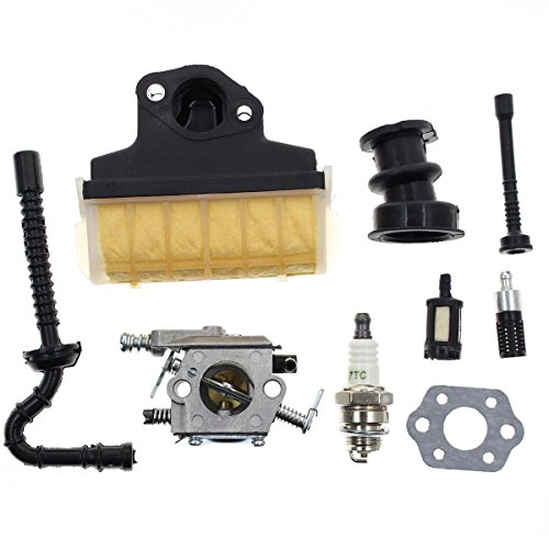 Carbhub Carburetor for Stihl 021 023 025 MS210 MS230 MS250 Chainsaw Carb with 1123 160 1650 Air Filter Ignition Coil Fuel Line Tune Up Kit Replace Walbro WT286