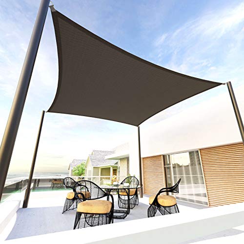 Tronssien Rectangle 8'x12' Sun Shade Sail,95% UV Blockage Canopy Awning for Outdoor Patio and Garden, Yard Activities