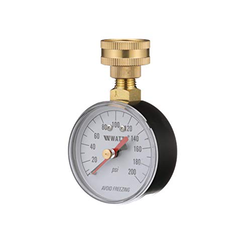 Watts 0950200 Water Pressure Test Gauge, 2 1/2 Inch, White