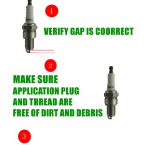 Spark Plug for NGK BPR6ES BP6ES TORCH F6RTC F6TC Campion RN9YC, for Honda Gx160 Gx200 GX 270 Gx390 Predator 212 Champion Generac Generator