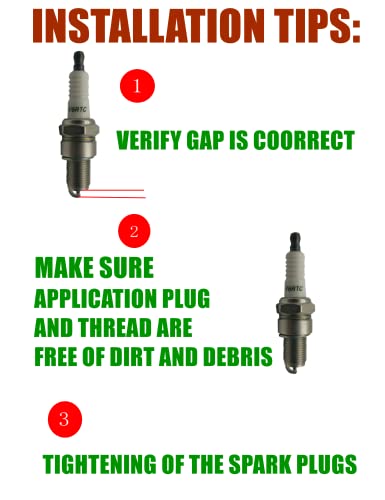 Spark Plug for NGK BPR6ES BP6ES TORCH F6RTC F6TC Campion RN9YC, for Honda Gx160 Gx200 GX 270 Gx390 Predator 212 Champion Generac Generator