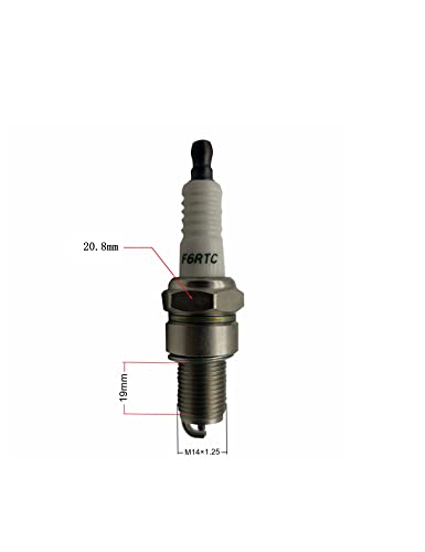 Spark Plug for NGK BPR6ES BP6ES TORCH F6RTC F6TC Campion RN9YC, for Honda Gx160 Gx200 GX 270 Gx390 Predator 212 Champion Generac Generator