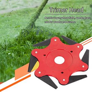 LUSQI Weed Eater Blades 6-Steel Cutter Trimmer Head Weed Wacker Blades Universal Fits Straight Shaft Trimmer