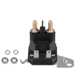 725-06153a solenoid compatible with cub cadet xt1 lawn mower – starter solenoid 12v fit for mtd troy bilt cub cadet xt1 xt2 zt1 rzt tractor and craftsman zero turn ride mower, replace 725-06153