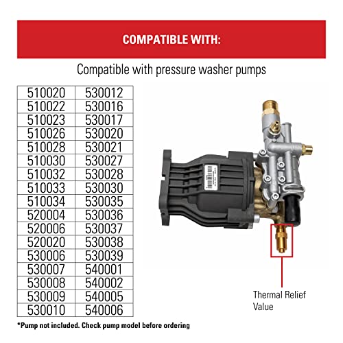 Simpson Cleaning 7101359 Thermal Relief Valve for Gas Powered Pressure Washer Pumps, Gold